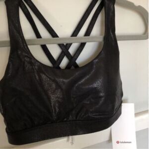 NWT LULULEMON Energy Bra Longline lululemon Bra Medium Support, black size 8